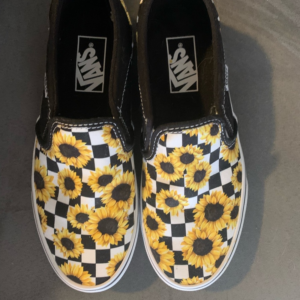 Vans sunflower slip on